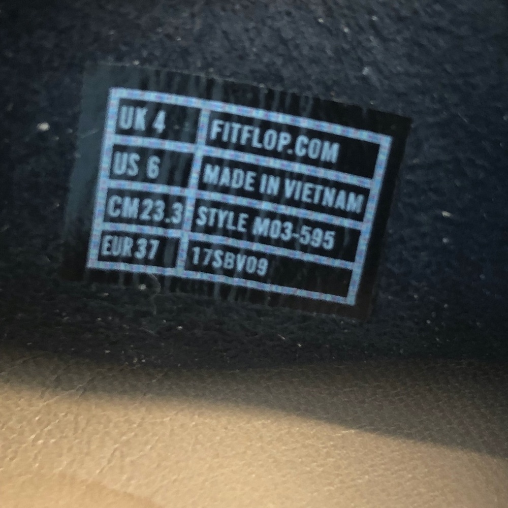 Fitflop Women Sandal Loosh Luxe Slide Size 6 Blue Denim - Picture 10 of 10